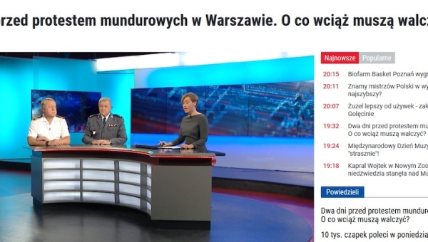30 - 09 - 2018 - Dwa dni przed protestem mundurowych w Warszawie. O co wciąż muszą walczyć ? - źródło WTK.PL (...)